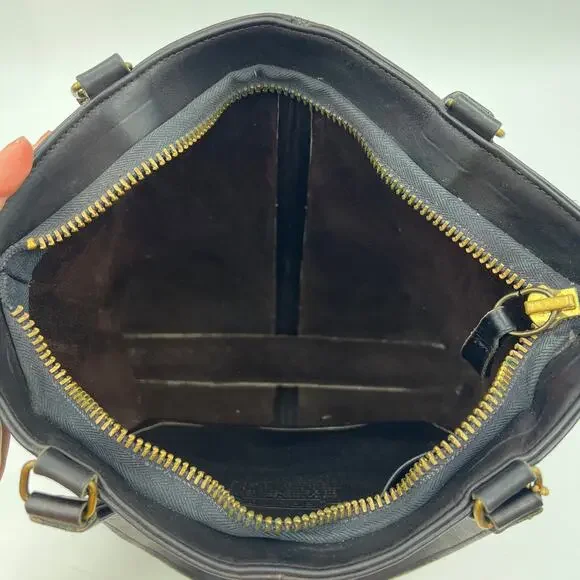 Vintage Coach Skinny Tote 9546 Brown Leather Handbag Purse - Picture 5 of 12